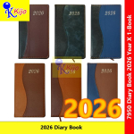2026 Year Diary Book Buku Diari Month Index 10x18cm± 6-Color #7950 #Kijo #2026Year #DiaryBook #日记本 #日记簿