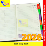 2026 Year Diary Book Buku Diari Month Index 14.5x21.5cm± 3-Color #8496 #Kijo #2026Year #DiaryBook #日记本 #日记簿