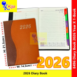 2026 Year Diary Book Buku Diari Month Index 14.5x21.5cm± 3-Color #8496 #Kijo #2026Year #DiaryBook #日记本 #日记簿