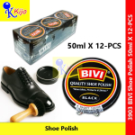 BIVI Shoe Polish 50ml 1 X 12-PCS #Bivi #ShoePolish #50ml #Black #3903