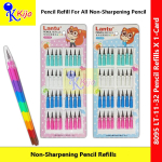 Lantu Non-Sharpening Pencil Refills 1 X 40-Card #Lantu #BensiaPencil #Apollo #2.0mm #2B #Pensil #8095 #LT-11-32 #太空铅笔芯