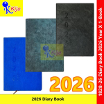 2026 Year Diary Book Buku Diari Month Index 14.5x21cm± 3-Color #1828-26 #Kijo #2026Year #DiaryBook #日记本 #日记簿