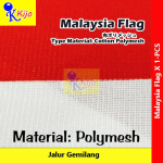 Bendera Malaysia Flag ~ Jalur Gemilang 90x180cm± #Polymesh #1911