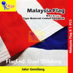 Bendera Malaysia Flag ~ Jalur Gemilang 90x180cm± #Polymesh #1911