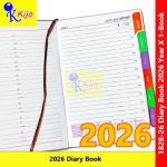 2026 Year Diary Book Buku Diari Month Index 14.5x21cm± 3-Color #1828-26 #Kijo #2026Year #DiaryBook #日记本 #日记簿