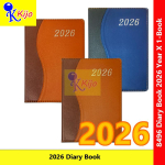 2026 Year Diary Book Buku Diari Month Index 14.5x21.5cm± 3-Color #8496 #Kijo #2026Year #DiaryBook #日记本 #日记簿