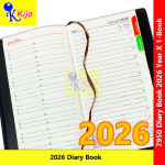 2026 Year Diary Book Buku Diari Month Index 10x18cm± 6-Color #7950 #Kijo #2026Year #DiaryBook #日记本 #日记簿