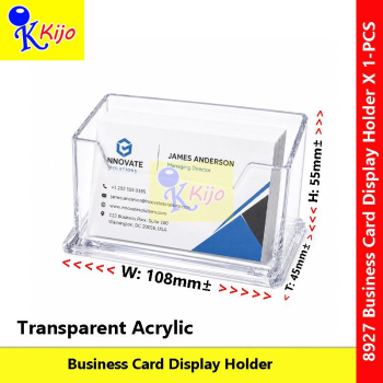 Transparent Acrylic Business Card Holder Desktop Name Card Display Stand Office Organizer #8927 #名片展示 #NameCardDisplay