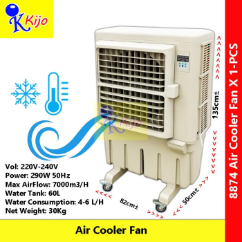 ECO Outdoor Air Cooler Fan Water Filter Cooling Fan Kipas Isi Air Keluar Sejuk Angin #8874 #Kijo #冷风机 #冷气风扇 #便携式空调