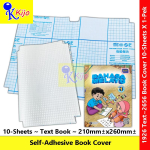Text Book Self-Adhesive Book Cover Pembalut Buku Gam Sticker Transparent Book Wrap Cover #BukuText #1926 #2656 #TextBook