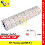 【RM】Price Tag Label Sticker for Price Labeler Machine #Motex #Kola #Sato #MX5500 #KL-2212 #RM #Price #Tag #1223 【RM】Price Tag Label Sticker for Price Labeler Machine #Motex #Kola #Sato #MX5500 #KL-2212 #RM #Price #Tag #1223