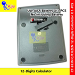 CJTJJZEN 12-Digits Solar / Battery Big Screen Display Calculator #CJTJJZEN #CT-933N #Kalkulator #计算机 #12-Digits