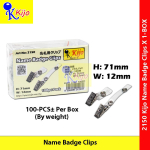 KIJO Name Badge Clips #2150