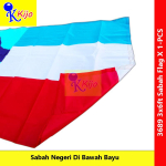 Sabah Flag Bendera Sabah Negeri Di Bawah Bayu #Polymesh #3689 #沙巴旗 #Sabahflag