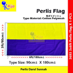 Perlis Flag Bendera Perlis Darul Sunnah #玻璃市旗 #Polymesh #3693 #PerlisFlag