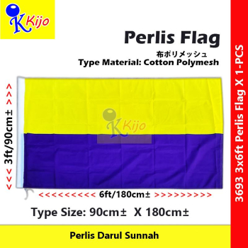 Perlis Flag Bendera Perlis Darul Sunnah #玻璃市旗 #Polymesh #3693 #PerlisFlag