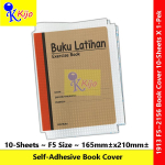 F5 Self-Adhesive Book Cover Pembalut Buku Gam Sticker Transparent Book Wrap Cover #Exercise #BukuLatihan #F5 #1913 #2156 F5 Self-Adhesive Book Cover Pembalut Buku Gam Sticker Transparent Book Wrap Cover #Exercise #BukuLatihan #F5 #1913 #2156