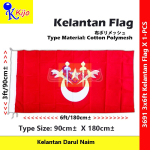 Kelantan Flag Bendera Kelantan Darul Naim Flag #吉兰丹旗 #Kijo #Polymesh #3691 #KelantanFlag
