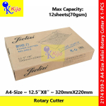 【A4】 Jielisi Rotary Cutter 939-2 Trimmer Paper Cutter #2174 #A4 #Rotary #Cutter #320mm #12sheets #Jielisi #Paper #Cutter