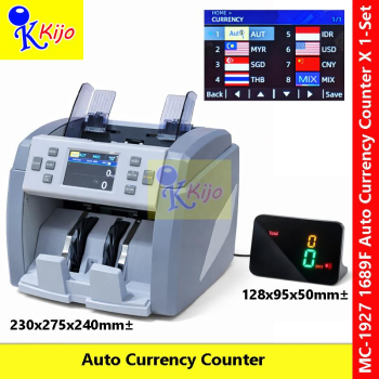 Auto Ai Currency Counter Multi-Currency Professional Money Counter #Auto #BillCounter #自动点钞机 #1927 #1689F #MesinKiraWang