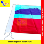 Sabah Flag Bendera Sabah Negeri Di Bawah Bayu #Polymesh #3689 #沙巴旗 #Sabahflag