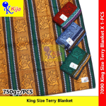 Gold Fish Blanket King Size Big Blanket 100% Original Gold Fish Brand Cotton Blend Besar Selimut Blanket 双人金鱼毛巾被 #7090
