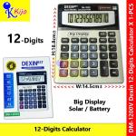 DEXIN 12-Digits Solar / Battery Big Screen Display Calculator #DEXIN #DM-1200V #Kalkulator #计算机 #12-Digits