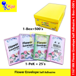 MK Master King Flower Envelope Self Adhesive Sampul Surat Bunga Fancy Floral Envelope #MK #1167 #花信封 #Rose #Flower