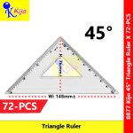 Kijo Triangle Scale Ruler 45° Pembaris Segi Tiga Geometry Triangle Ruler #8877 #TriangleRuler #PembarisSegiTiga Kijo Triangle Scale Ruler 45° Pembaris Segi Tiga Geometry Triangle Ruler #8877 #TriangleRuler #PembarisSegiTiga