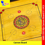 KIJO GMS-333 Tournament Size Carrom Board Classic Wood #Kijo #GMS-333 #CarromBoard
