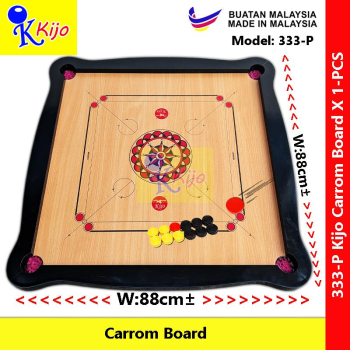 Kijo 333-P Premier Standard Size Carrom Board Classic Wood #Kijo #333-P #CarromBoard