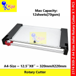 【A4】 Jielisi Rotary Cutter 939-2 Trimmer Paper Cutter #2174 #A4 #Rotary #Cutter #320mm #12sheets #Jielisi #Paper #Cutter