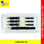 Calligraphy Pen Set 4-Nib Arabic Diploma Pen Fountain Pen #Khat #Fountain #Calligraphy #Diploma #Cikgu #3103 #Teacher
