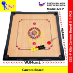 Kijo 222-P Premier A Standard Size Carrom Board Classic Wood #Kijo #222-P #CarromBoard