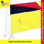 Negeri Sembilan Bendera Negeri Sembilan Darul Khusus Flag #森美兰旗 #Polymesh #2799 #Kijo #SembilanFlag #2x4ft #60x120cm