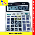 CJTJJZEN 14-Digits Solar / Battery Extra Big Screen Display Calculator #CJTJJZEN #CT-9914D #Kalkulator #计算机 #14-Digits