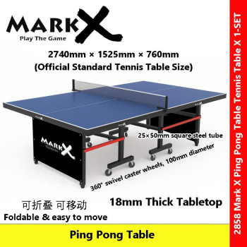 Mark X 18mm Ping Pong Table Official Size 2740×1525×760 Foldable Table Tennis Meja Ping Pong #2858 #乒乓桌