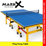 Mark X 25mm Ping Pong Table High-Density Tabletop Official Size Foldable Table Tennis Table with Wheels #2859 #乒乓桌