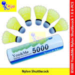You&Me Nylon Shuttlecock Badminton Ball Volant Nylon Plastic Bulu Tangkis #5000 #尼龙羽毛球 #防水羽毛球 #羽毛球 #Badminton