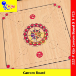 Kijo 222-P Premier A Standard Size Carrom Board Classic Wood #Kijo #222-P #CarromBoard