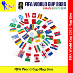 FIFA Word Cup 2026 Banner Flag Line 1~Flag line = 42 Country Flag #USA #Mexico #Canada #Football #Flag #WorldCup #FIFA
