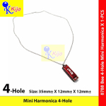 Mini Harmonica – 4 Hole (With Necklace) Small Mini Harmonica #Harmonika #迷你四孔小口琴 #8788 #MiniHarmonica #迷你口琴
