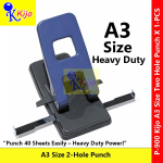 KIJO Heavy Duty 2 Hole Punch A3 / A4 / A5 – P-900 Big Strong Puncher | 40 Sheets Capacity | Ready Stock Malaysia