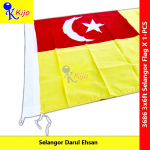 Selangor Flag Bendera Selangor Darul Ehsan #Kijo #Polymesh #雪蘭莪旗 #SelangorFlag #3686