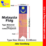 Malaysia Flag Cotton Polymesh Jalur Gemilang Bendera Malaysia Outdoor Weatherproof long-lasting #2845 #2545