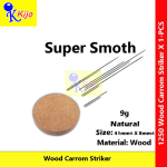 Kijo Wood Carrom Striker Carrom Men Kayu Super Smooth #4306 #1250