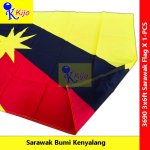 Sarawak Flag Bendera Sarawak Bumi Kenyalang #Polymesh #Kijo #3690 #砂拉越旗 #SarawakFlag