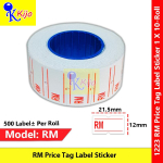 【RM】Price Tag Label Sticker for Price Labeler Machine #Motex #Kola #Sato #MX5500 #KL-2212 #RM #Price #Tag #1223 【RM】Price Tag Label Sticker for Price Labeler Machine #Motex #Kola #Sato #MX5500 #KL-2212 #RM #Price #Tag #1223