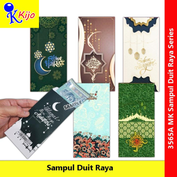 Sampul Duit Raya Aidilfitri Panjang Besar 1 X 500-Keping #3565A