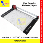 【A4】 Jielisi Rotary Cutter 939-2 Trimmer Paper Cutter #2174 #A4 #Rotary #Cutter #320mm #12sheets #Jielisi #Paper #Cutter 【A4】 Jielisi Rotary Cutter 939-2 Trimmer Paper Cutter #2174 #A4 #Rotary #Cutter #320mm #12sheets #Jielisi #Paper #Cutter